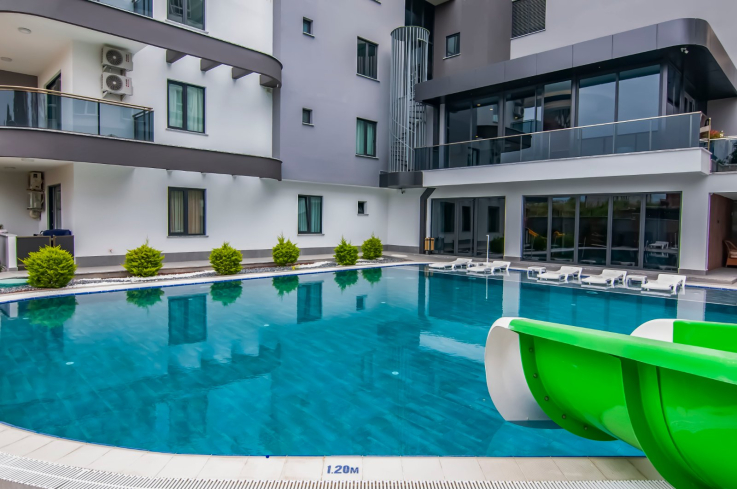 Property for Turkish citizenship in Alanya — 2 apartments in Mahmutlar near the sea