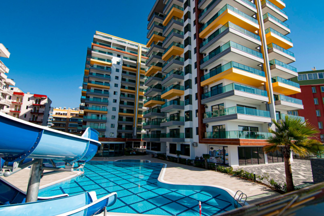 Property for Turkish citizenship in Alanya — 2 apartments in Mahmutlar near the sea