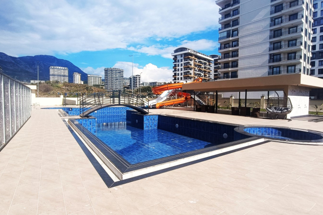 Two Apartments in One Residence in Mahmutlar for Turkish Citizenship and Rental Income