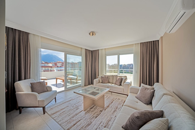 Spacious 3+1 Penthouse with Sea View in Tosmur, Alanya — Furnished 220 m² Apartment Suitable for Residence Permit