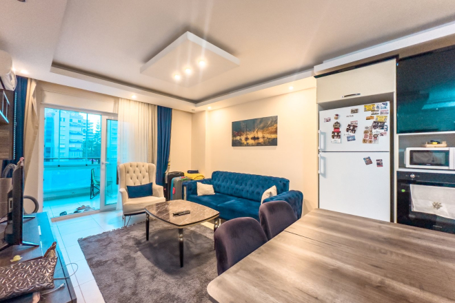 1+1 Apartment in Mahmutlar — Furnished Property in Alanya with Pool for Living or Rental Income