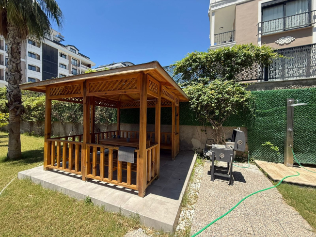 1+1 Apartment in Kargicak Near the Sea — Furnished Property in a Modern Residence