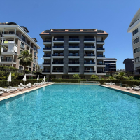 1+1 Apartment in Kargicak Near the Sea — Furnished Property in a Modern Residence