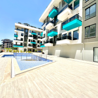 1+1 Apartment in Cleopatra, Alanya — New Residence with Pool, Furniture and Rental Potential