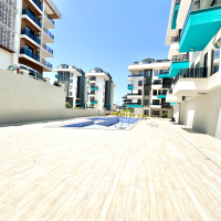 1+1 Apartment in Cleopatra, Alanya — New Residence with Pool, Furniture and Rental Potential