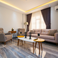 1+1 Apartment in Cleopatra, Alanya — Furnished Property with Pool, Sea View and Residence Permit Potential