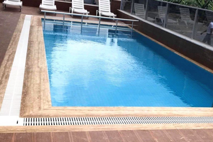 1+1 Apartment in Mahmutlar — Furnished Property with Pool, Sauna and 400 m to the Sea