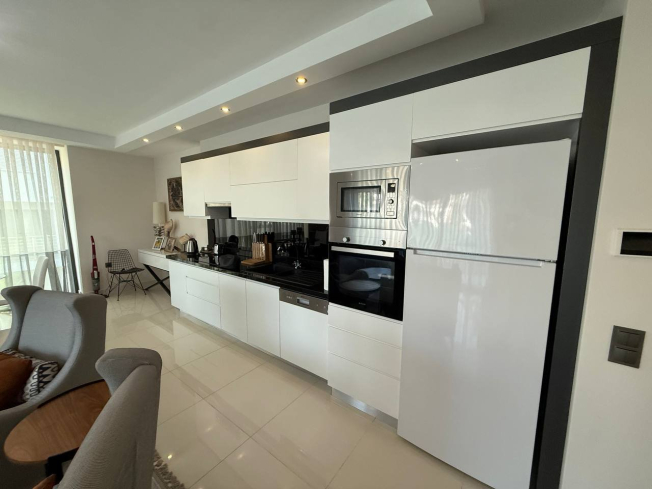 Buy a 2+1 Apartment in Kargicak, Alanya — Furnished Sea-View Apartment 100 m from the Beach for €265,000