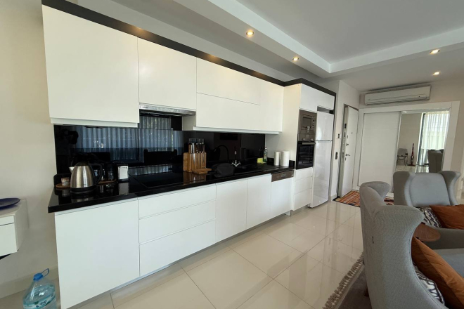 Buy a 2+1 Apartment in Kargicak, Alanya — Furnished Sea-View Apartment 100 m from the Beach for €265,000