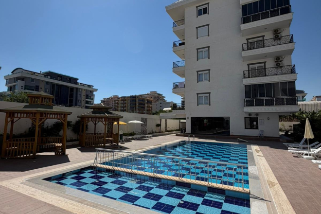 Buy a 1+1 Apartment in Kargicak, Alanya — Furnished 60 m² Sea-View Apartment 200 m from the Beach for €80,000