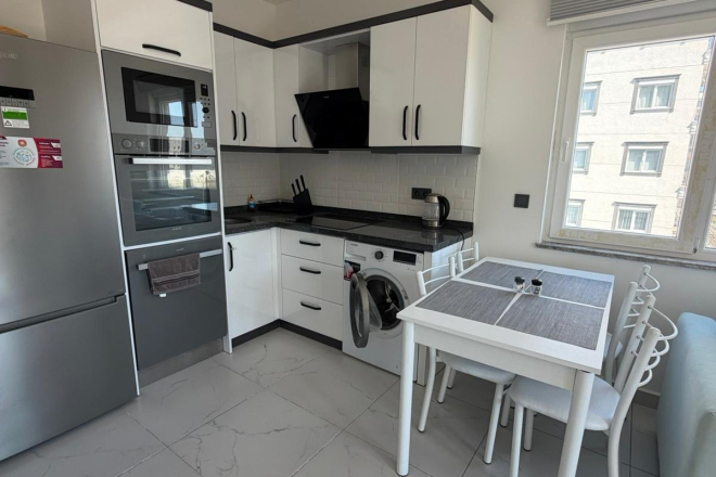 Buy a 1+1 Apartment in Kargicak, Alanya — Furnished 60 m² Sea-View Apartment 200 m from the Beach for €80,000