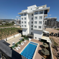 Buy a 1+1 Apartment in Kargicak, Alanya — Furnished 60 m² Sea-View Apartment 200 m from the Beach for €80,000