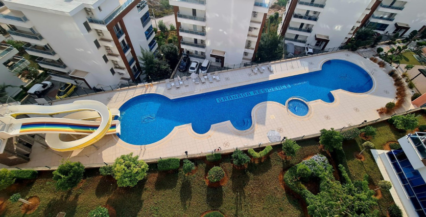 Buy a 2+1 Apartment in Kargicak, Alanya — Furnished 100 m² Apartment with Sea View, Pools and Beach Shuttle for €127,000