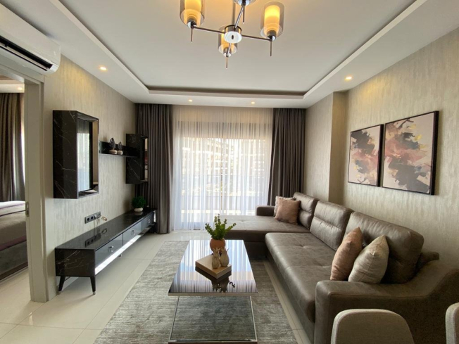 Rent a Furnished 1+1 Apartment in Oba, Alanya — Short-Term and Long-Term Rental in a Complex with Pools and SPA, 700 m from the Sea