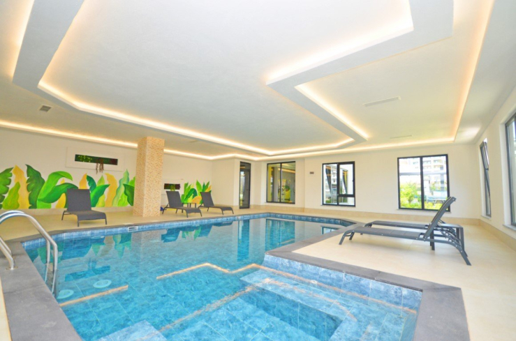 Apartment 1 bedroom for sale in Avsallar — 50 m², sea view