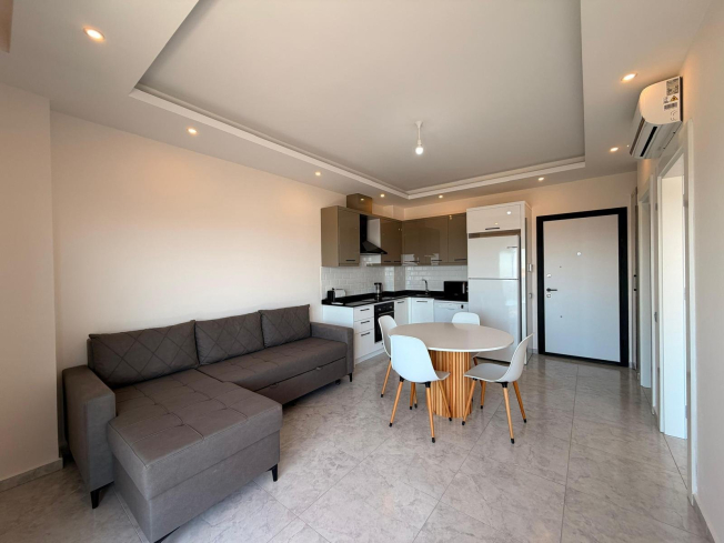 Apartment 1 bedroom for sale in Avsallar — 50 m², sea view