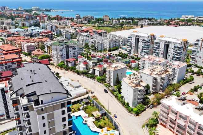 Apartment 1 bedroom for sale in Avsallar — 50 m², sea view