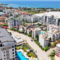 Apartment 1 bedroom for sale in Avsallar — 50 m², sea view