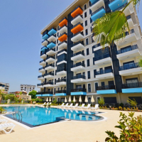 Apartment 1 bedroom for sale in Avsallar — 50 m², sea view