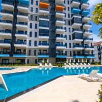 Apartment 1 bedroom for sale in Avsallar — 50 m², sea view