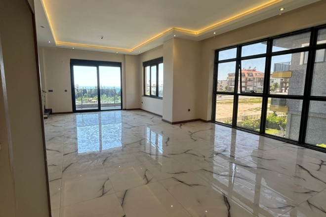 Penthouse 3 bedrooms for sale in Alanya center — 160 m², sea view