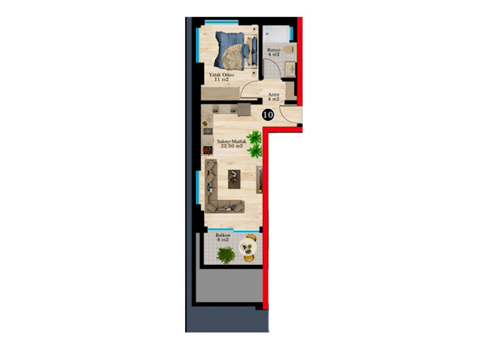 Apartment — Oba · R28-5634 — photo 18